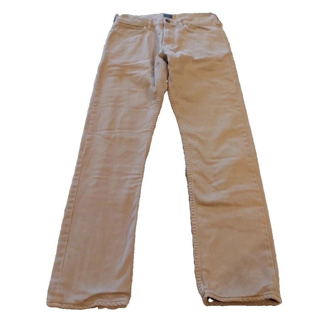 J. CREW 770Men’s 30x32 Flannel Lined Camel Brown Slim Fit Cotton 5 Pocket Pants